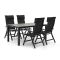 Bellagio Lugo/Fidenza 160 cm Gartenmöbel-Set 5-teilig verstellbar