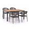Manifesto Belpasso/Fidenza 160 cm Gartenmöbel-Set 5-teilig stapelbar