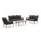 Manifesto Celante/ROUGH-K Sessel-Sofa-Lounge-Set 4-teilig 4-Sitzer