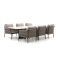 SUNS Fiave/Palermo 280 cm Low Dining Gartenmöbel-Set 7-teilig