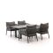 Bellagio Nova Siri/Fidenza 160 cm Gartentisch Lounge-Set 5-teilig