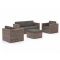 ROUGH-C Sessel-Sofa Lounge-Set 4-teilig