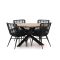 Intenso Asti/Rough-Y Ø 120 cm Gartenmöbel-Set 5-teilig