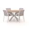 Bellagio Dranera/Fidenza ø 126 cm Gartenmöbel-Set 5-teilig stapelbar