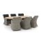 Intenso Milano/ROUGH-Y Ellips 240 cm Gartenmöbel-Set 7-teilig