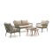 Manifesto Celante/ROUGH-K Sessel-Sofa Lounge-Set 4-Sitzer 5-teilig