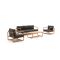 Apple Bee Dolce Sessel-Sofa Lounge-Set 4-teilig