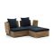 ROUGH-B Chaiselongue Lounge-Set 3-teilig