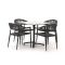 Manifesto Belpasso/Canzo 80 cm Gartenmöbel-Set 5-teilig stapelbar klappbar