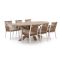 Manifesto Rivola/ROUGH-Y Ellips 200cm dining tuinset 7-delig