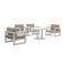 Forza Calleo/Ciro 120 cm Dining Sessel Lounge-Set 5-teilig