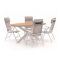 Bellagio Avenza/Fidenza ovaal 180cm dining tuinset 5-delig verstelbaar