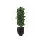 Designplants/Luca Lifestyle Lorbeer Säule Kunstpflanze (h:125 cm) mit Grigio Tall Balloon Blumentopf