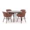 Hartman Delphine/Sophie Studio ø 128 cm Gartenmöbel-Set 5-teilig