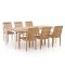 Sunyard Jakarta/Linosa 240cm dining tuinset 7-delig stapelbaar