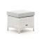 Intenso Milano Beistelltisch Outdoor/Gartenhocker 53x53x37 cm