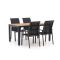 Forza Centallo/Fidenza 160 cm Gartenmöbel-Set 5-teilig stapelbar