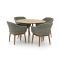 Intenso Bordano/ROUGH-K ø 115 cm Gartenmöbel-Set 5-teilig
