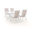 Bellagio Lugo/Moresco 160 cm Gartenmöbel-Set 5-teilig verstellbar