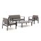 Il Tempo Turate Sessel-Sofa Lounge-Set 4-teilig