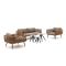 Intenso Averti/Vasaro Sessel-Sofa lounge-Set 6-teilig