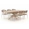 Manifesto Belpasso/Montorio 220cm dining tuinset 7-delig stapelbaar