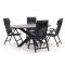 Bellagio Avenza/Fidenza ovaal 180cm dining tuinset 5-delig verstelbaar
