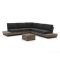 Bellagio Pilago/ROUGH-C Ecklounge-Set 4-teilig