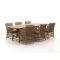 Manifesto Ortello/Induno Dänisch oval 240 cm Gartenmöbel-Set 7-teilig