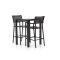 Bellagio Roma/Trecenta 75 cm Gartenbar-Set 3-teilig