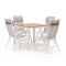 Bellagio Lugo/Fidenza 90cm dining tuinset 5-delig  verstelbaar