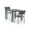 Bellagio Roma/Fidenza 90 cm Gartenmöbel-Set 3-teilig stapelbar