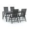 Bellagio Avenza/Fidenza 183 cm Gartenmöbel-Set 5-teilig verstellbar