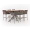Manifesto Sulzano/Induno Dänisch oval 220 cm Gartenbar-Set 7-teilig