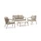 Forza Iseo Sessel-Sofa Lounge-Set 4-teilig
