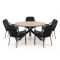 Tierra Outdoor Liv/ROUGH-Y Ø150cm dining tuinset 6-delig stapelbaar