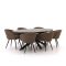 Manifesto Veruno/Fidenza oval 220 cm Esstischgruppe 7-teilig