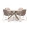 Tierra Outdoor Rivera/Orbital ø120cm dining tuinset 5-delig