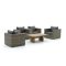 Forza Barolo/ROUGH-L Sessel Lounge-Set 5-teilig