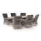 Intenso Milano/ROUGH-Y Ellips 240 cm Gartentisch Lounge-Set 7-teillig