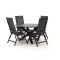 Hartman Troy/Lodola ø 130 cm Gartenmöbel-Set 5-teilig verstellbar