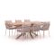 Bellagio Birgi Novo/Induno Deens Ovaal 240cm dining tuinset 7-delig stapelbaar