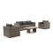 Forza Giotto/ROUGH-L 120 cm Sessel-Sofa Lounge-Set 4-teilig