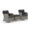 Intenso Leone/Milano Balkonmöbel-Set Lounge 3-teilig