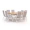 Bellagio Lugo/Linosa 160cm Gartenmöbel- Set  9-teilig verstellbar