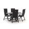 Bellagio Fermo/Fidenza ovaal 180 cm Gartenmöbel-Set 5-Teilig verstelbaar