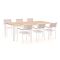Bellagio Roma/Linosa 240 cm Gartenmöbel-Set 7-teilig stapelbar