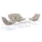 Manifesto Novara Sessel-Sofa Lounge-Set 4-teilig