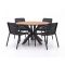 Forza Narni/Fidenza ø 126 cm Gartenmöbel-Set 5-teilig stapelbar
