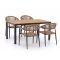 Manifesto Belpasso/Fidenza 160cm dining tuinset 5-delig stapelbaar